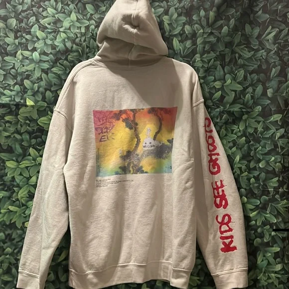 Gildan Kayne West X Takashi Murakami X KidCudi KIDS SEE GHOSTS Hoodie Merch2018 - Picture 15 of 16